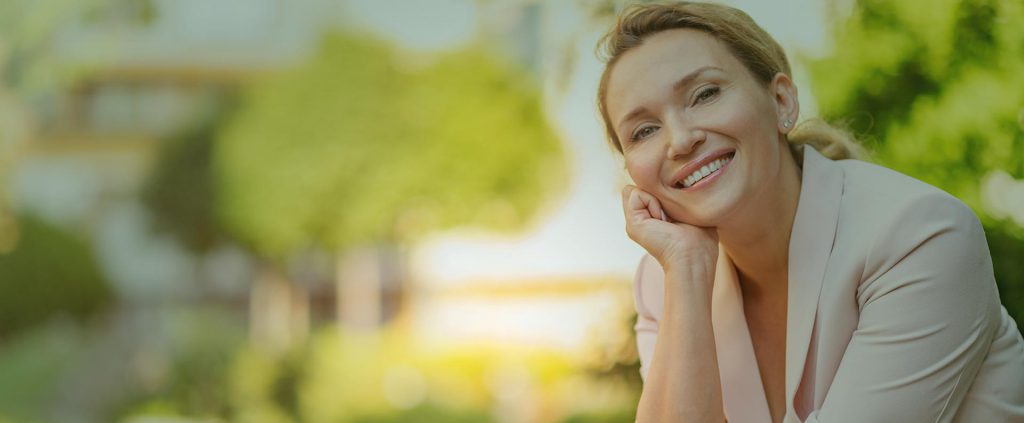 Beautiful woman smiling